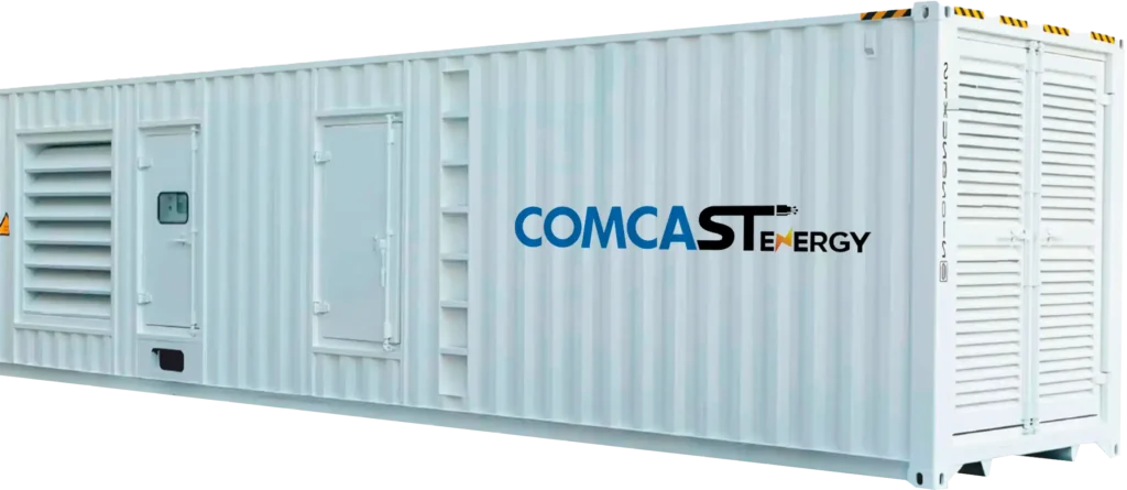 Planta eléctrica industrial Comcast Energy en contenedor