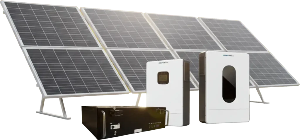 Sistema fotovoltaico con inversor y almacenamiento de Comcast Energy