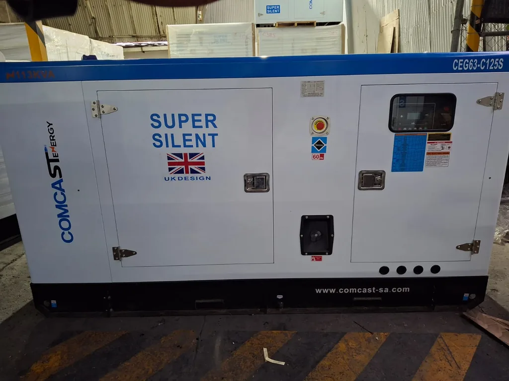 Planta 100 kW Super Silent, vista lado de control