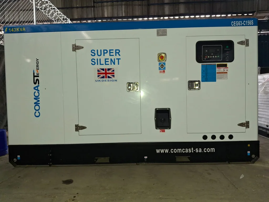 Planta 125 kW, lado de control, modelo CEG63-C156S de 125 kW