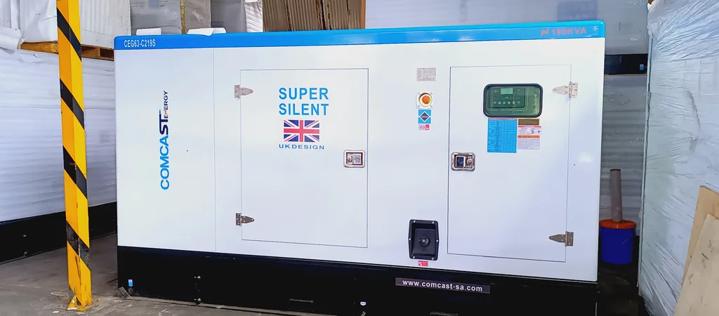 Planta 175 kW Super Silent, lado de control, modelo CEG63-C219S de 175 kW