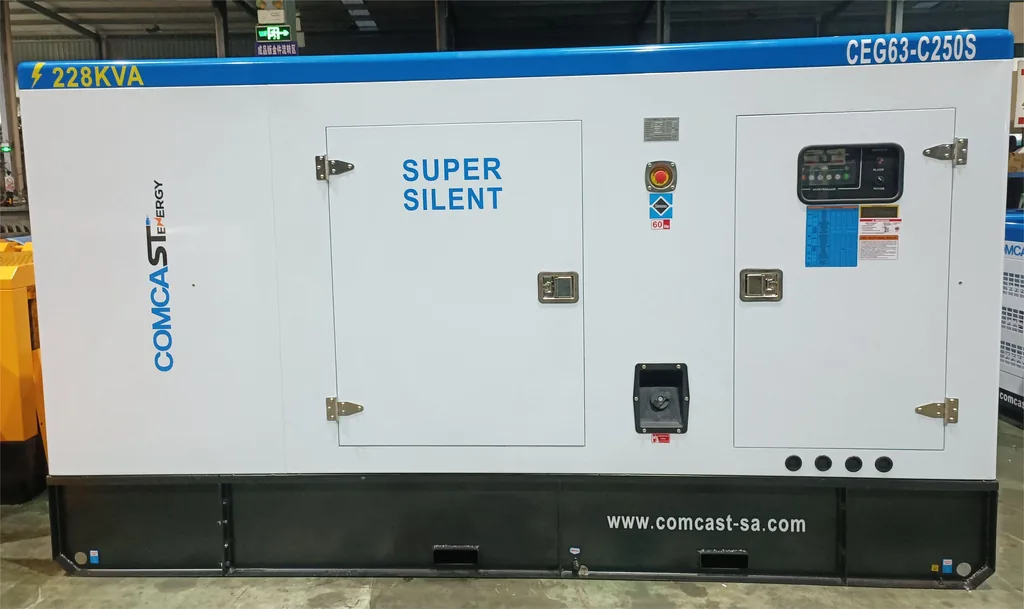 Planta 200 kW Super Silent, vista lateral