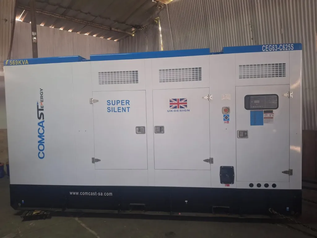 Planta 500 kW (563 kVA) Super Silent, lado de control