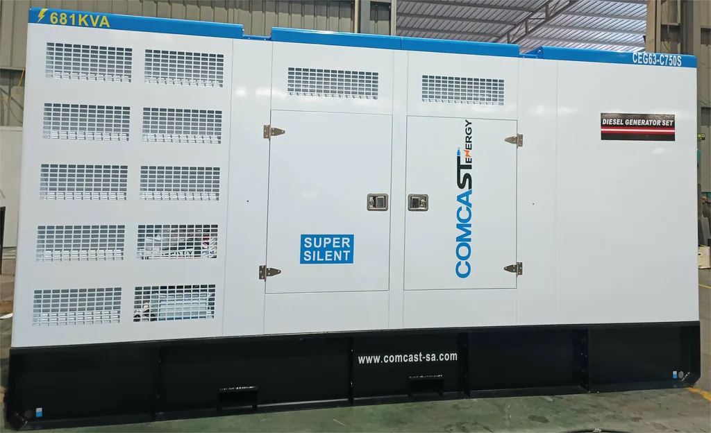 Planta 600 kW, vista lateral de servicio